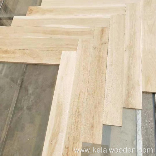 light gray natural color herringbone parquet oak flooring